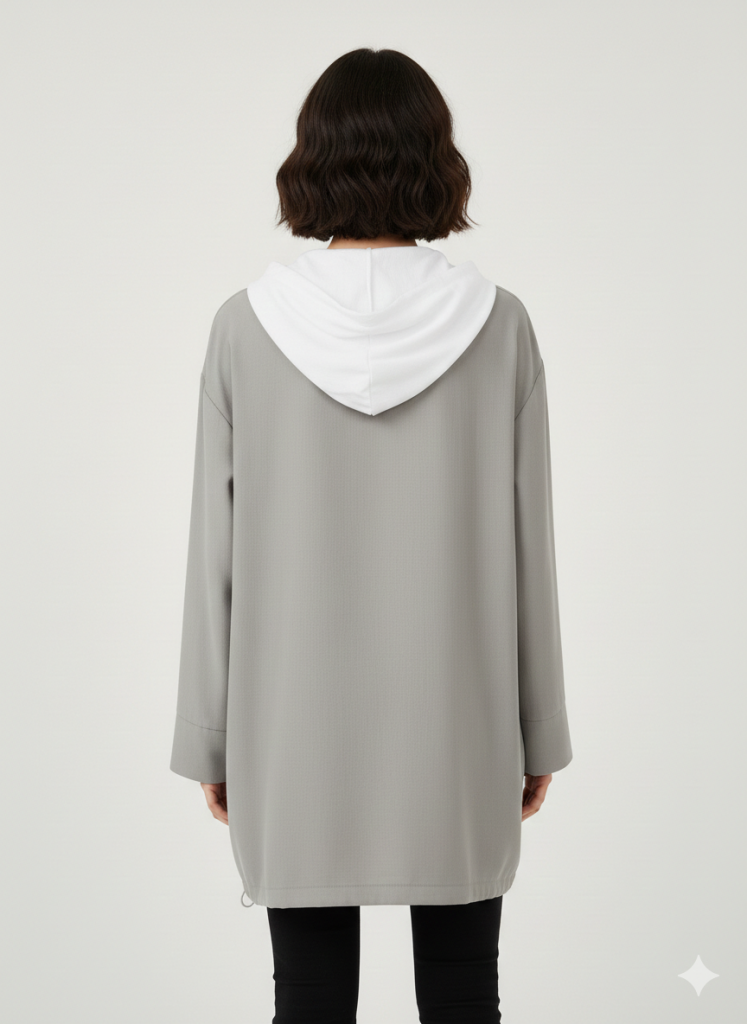 MASCARA Önü Bağcıklı Kapüşonlu Tunik 2116