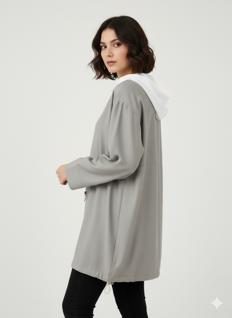 MASCARA Önü Bağcıklı Kapüşonlu Tunik 2116