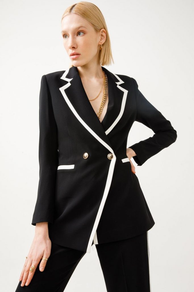 MODAİLGİ Enkürüsteli Kruvaze Ceket  07016