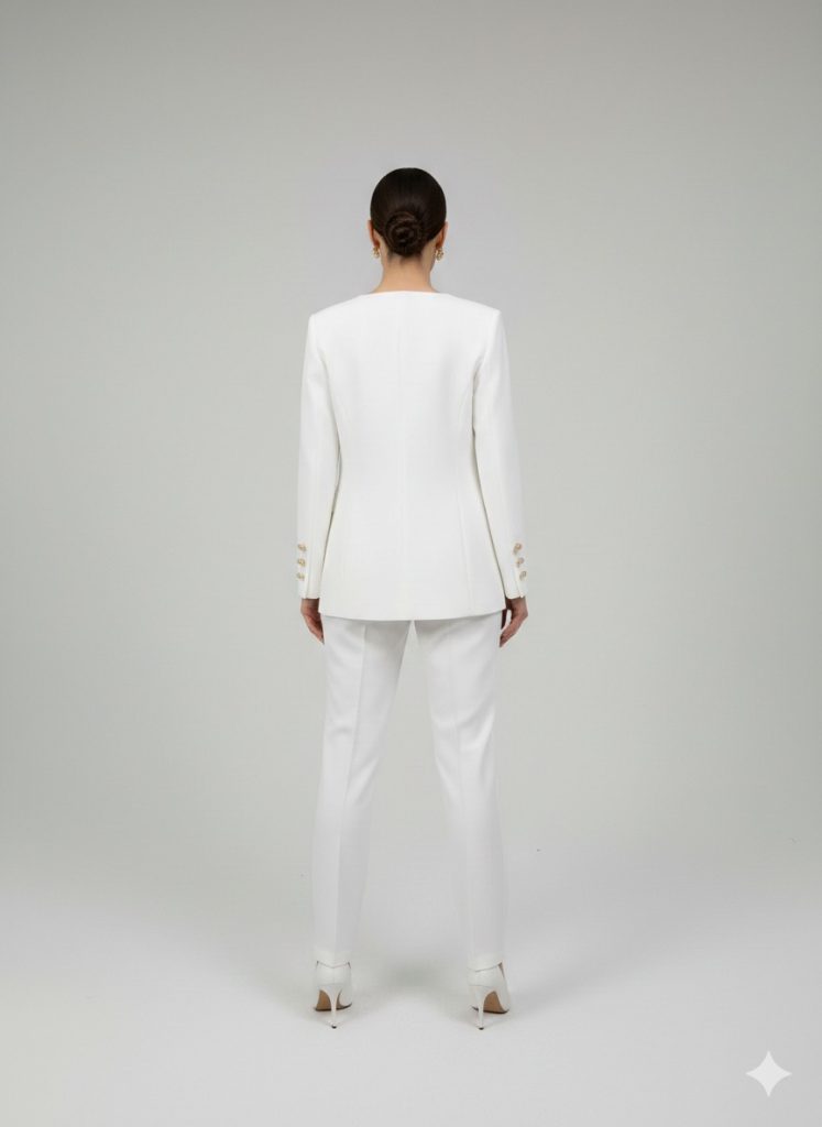 MODAİLGİ Kare Yaka Uzun Kol Ceket 75014 - EKRU