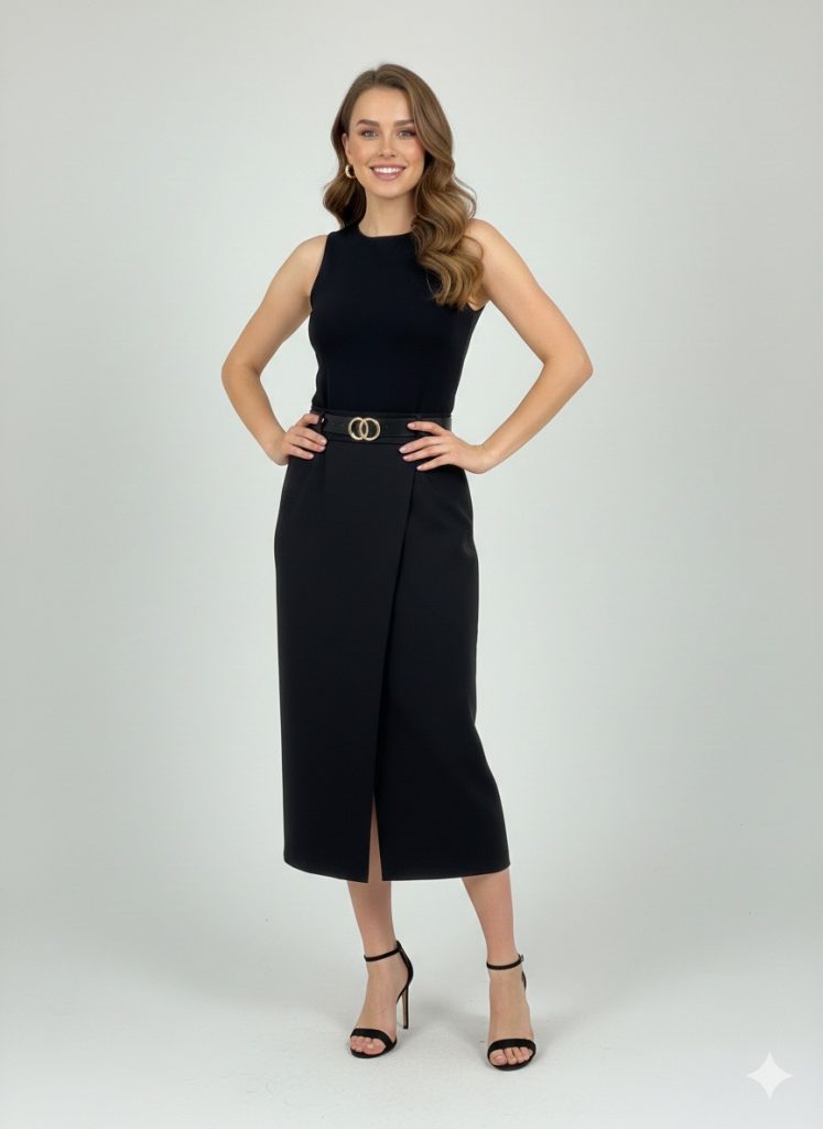 MODAİLGİ Kemerli Etek 30102