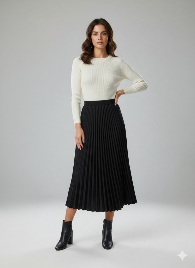 MODAİLGİ Pileli Etek 35022