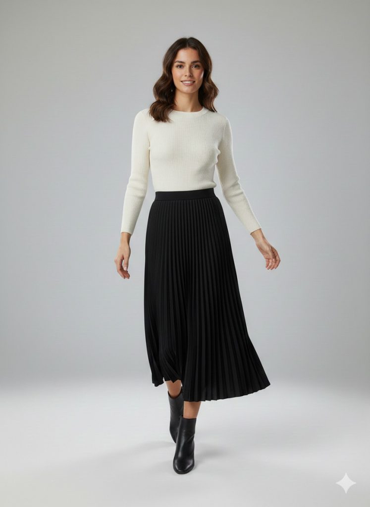 MODAİLGİ Pileli Etek 35022