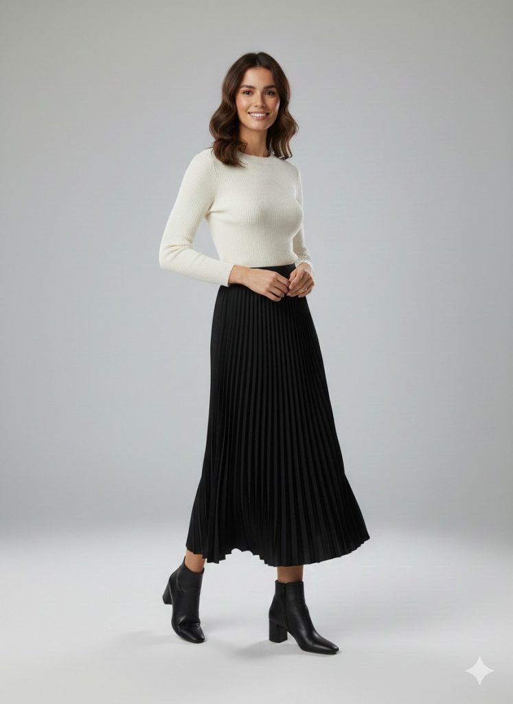 MODAİLGİ Pileli Etek 35022