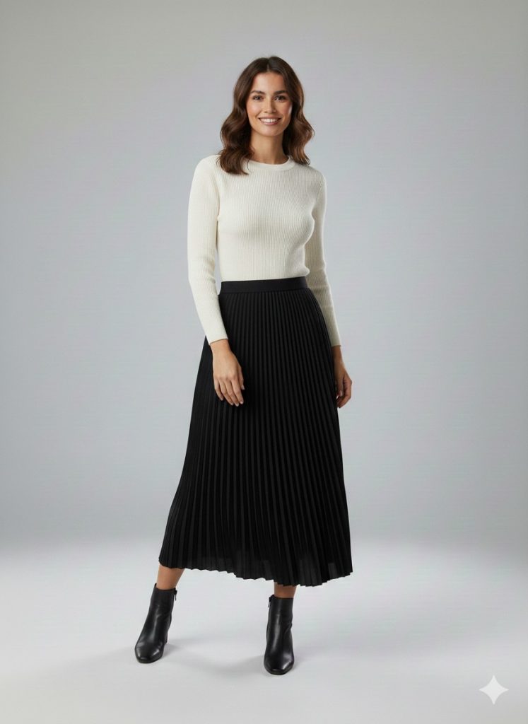 MODAİLGİ Pileli Etek 35022