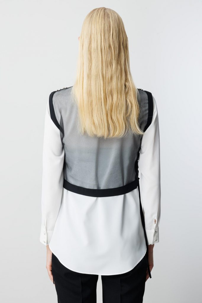 MODAİLGİ Taş İşlemeli Organze Süveter Gömlek Takım 10001