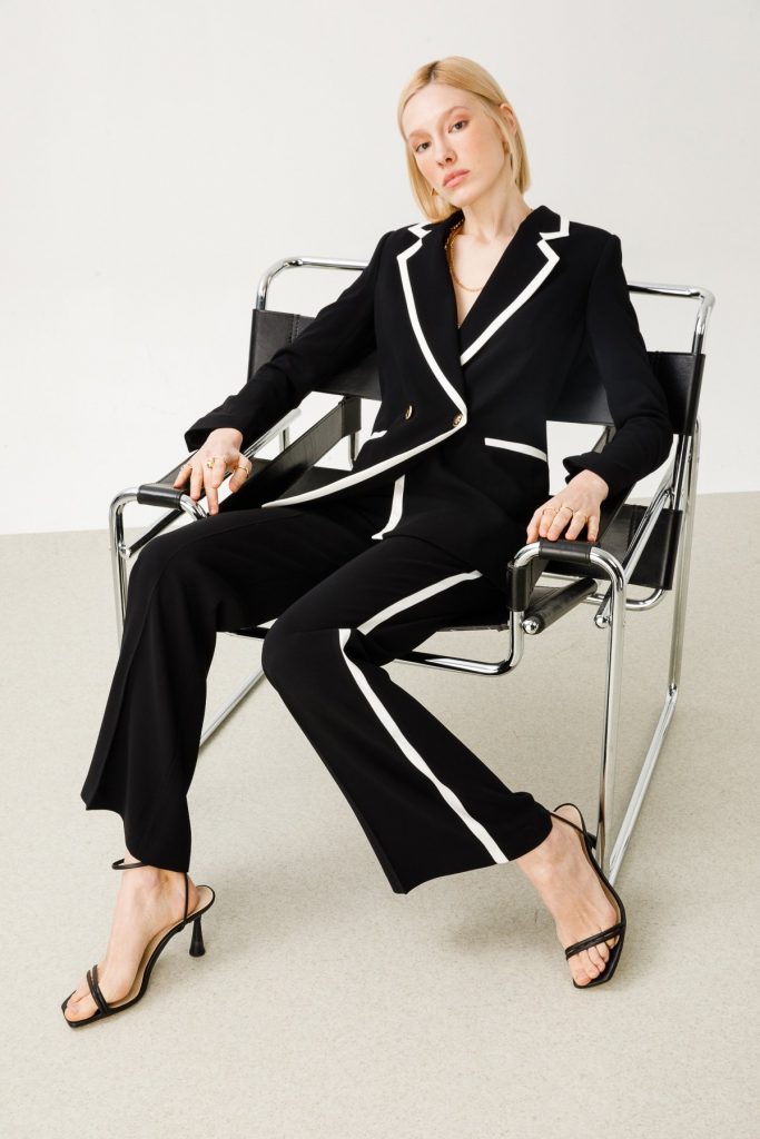 MODAİLGİ Enkürüsteli Bol Paça Pantolon 04076 - Siyah