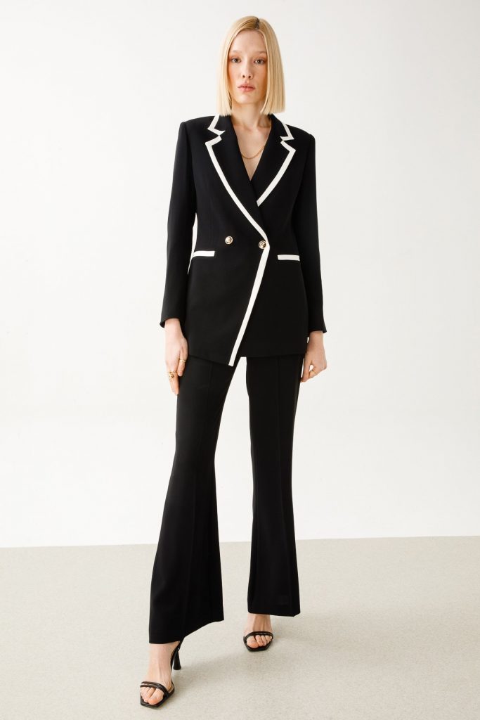 MODAİLGİ Enkürüsteli Bol Paça Pantolon 04076 - Siyah