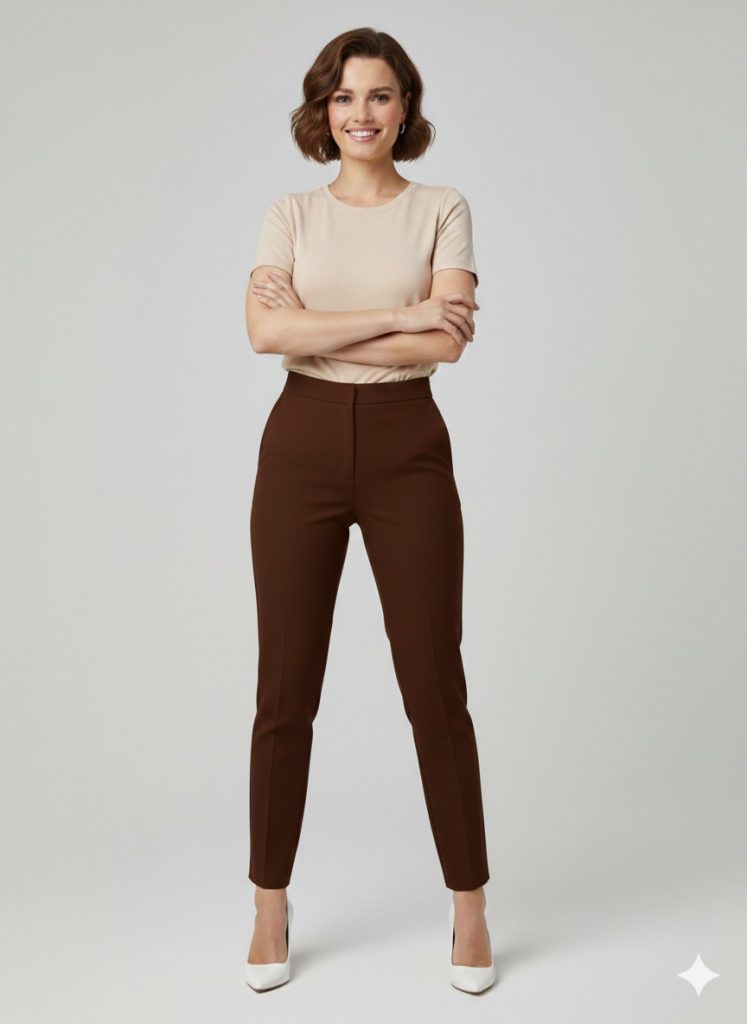 MODAİLGİ Düz Kesim Pantolon 40151 - kahve