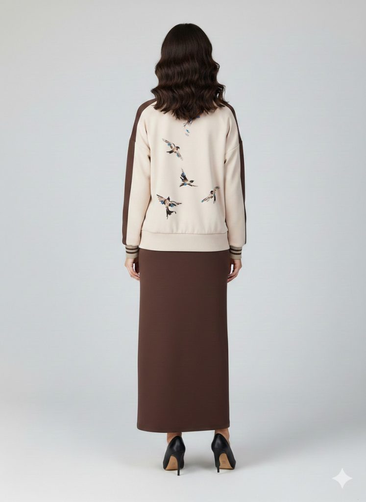 MY312 Kuş İşlemeli Elbiseli Ceket  1680