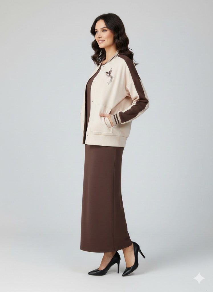 MY312 Kuş İşlemeli Elbiseli Ceket  1680