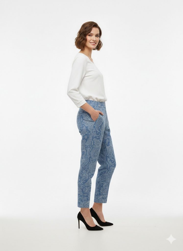 MY312 Kendinden Desenli Pantolon 2902