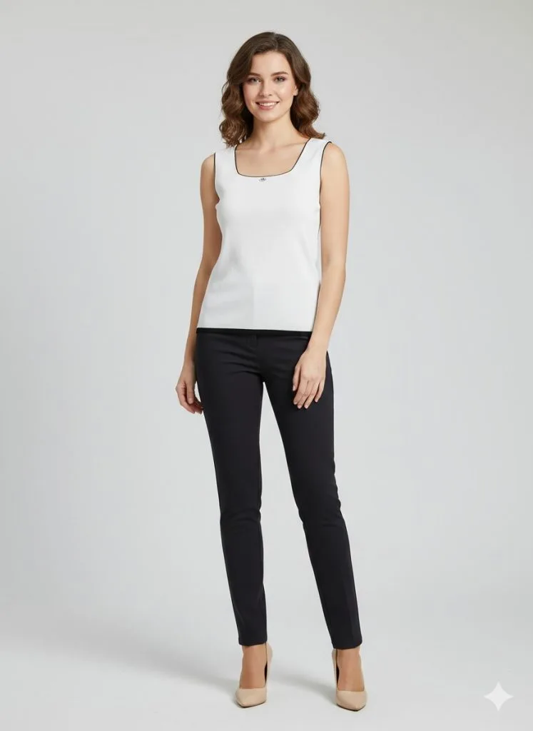 ON TRİKO Çizgi Detaylı Bluz 70334