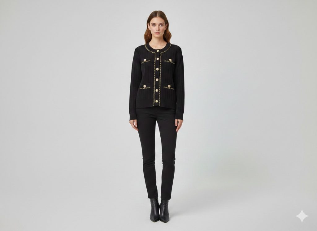 ON TRİKO Düğme Detaylı Triko Bluz 70346