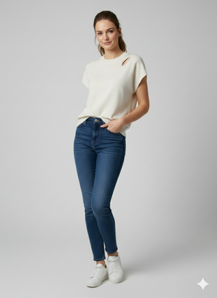 ON TRİKO Omzu Detaylı Bluz 70353