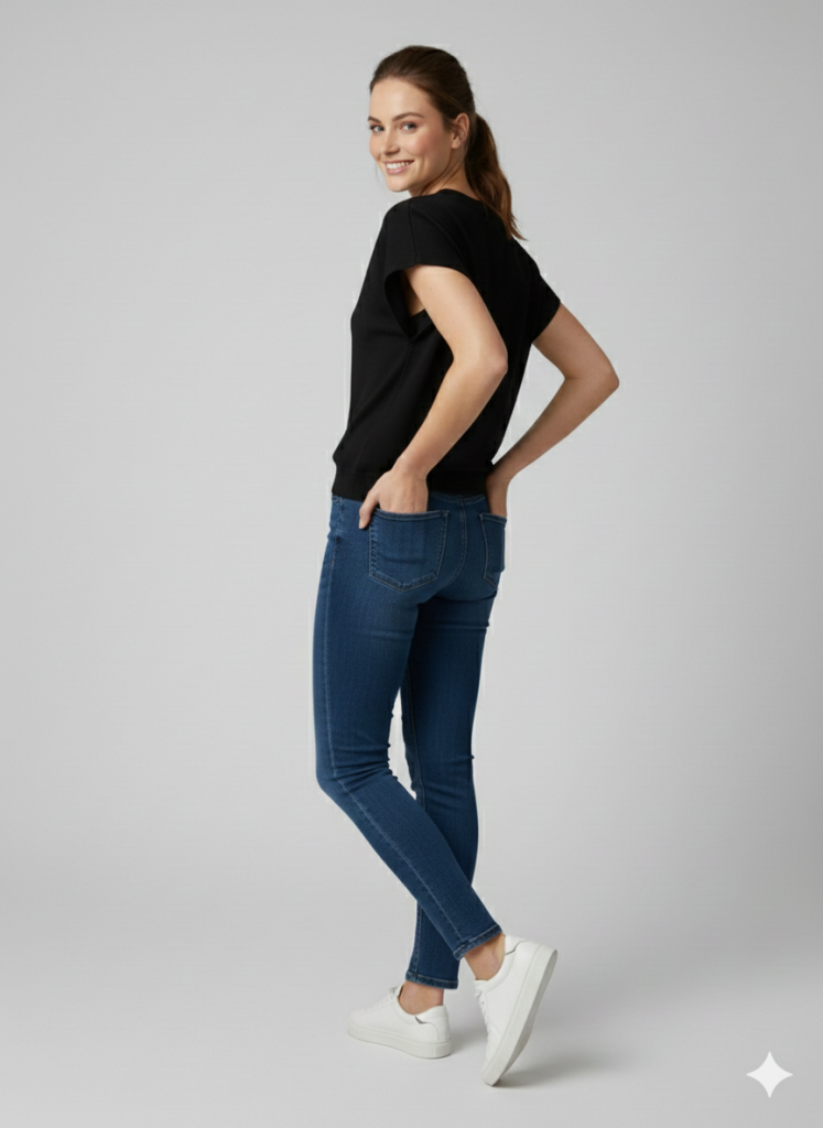 ON TRİKO Omzu Detaylı Bluz 70353 - Siyah