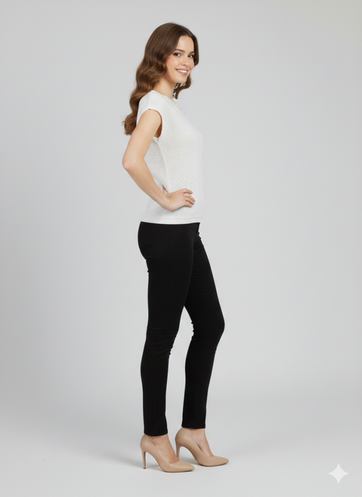 ON TRİKO Yakası Taşlı Bluz 70418 - EKRU