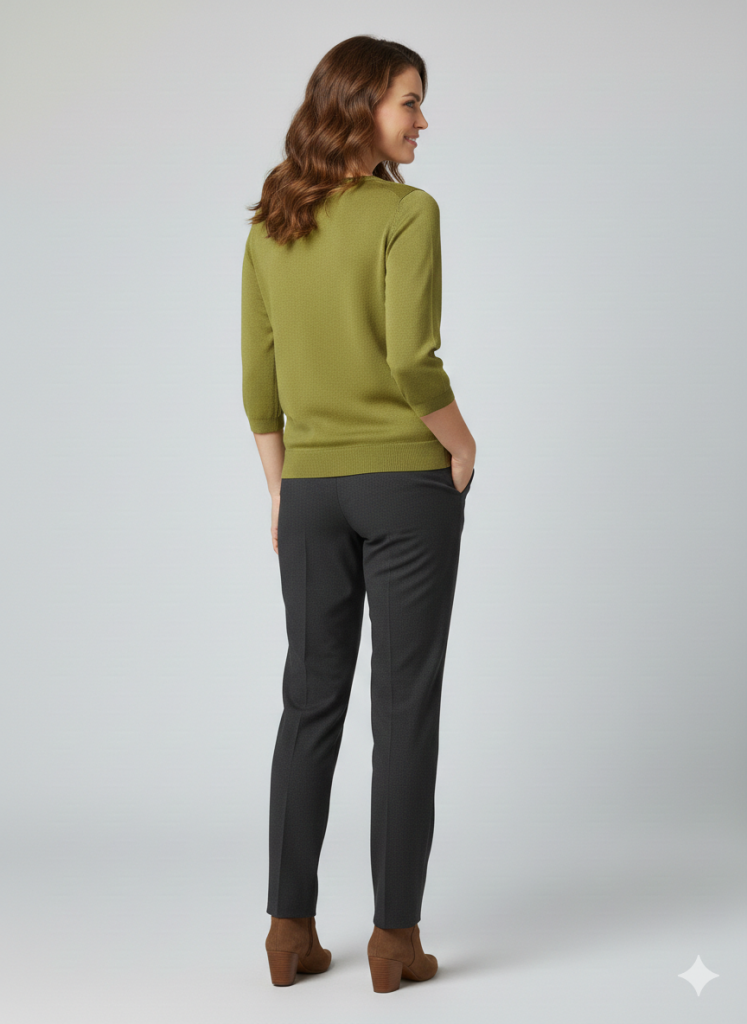 ON TRİKO Önü Kurdela Detaylı Triko Bluz 70423