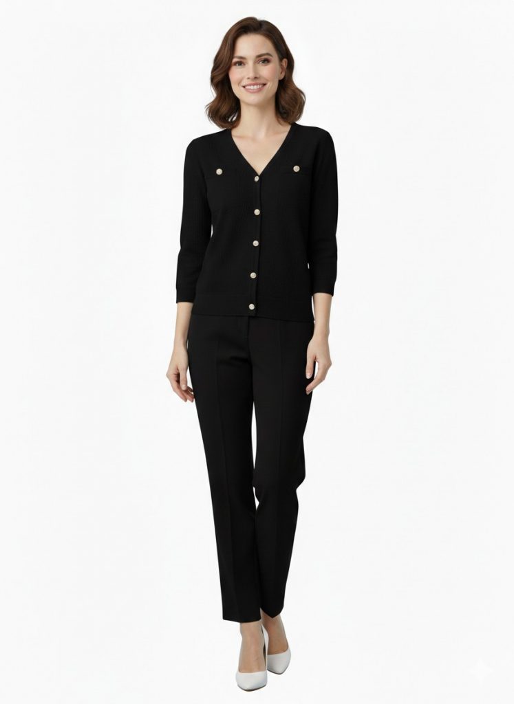 ON TRİKO Düğme Kapamalı Bluz 70429