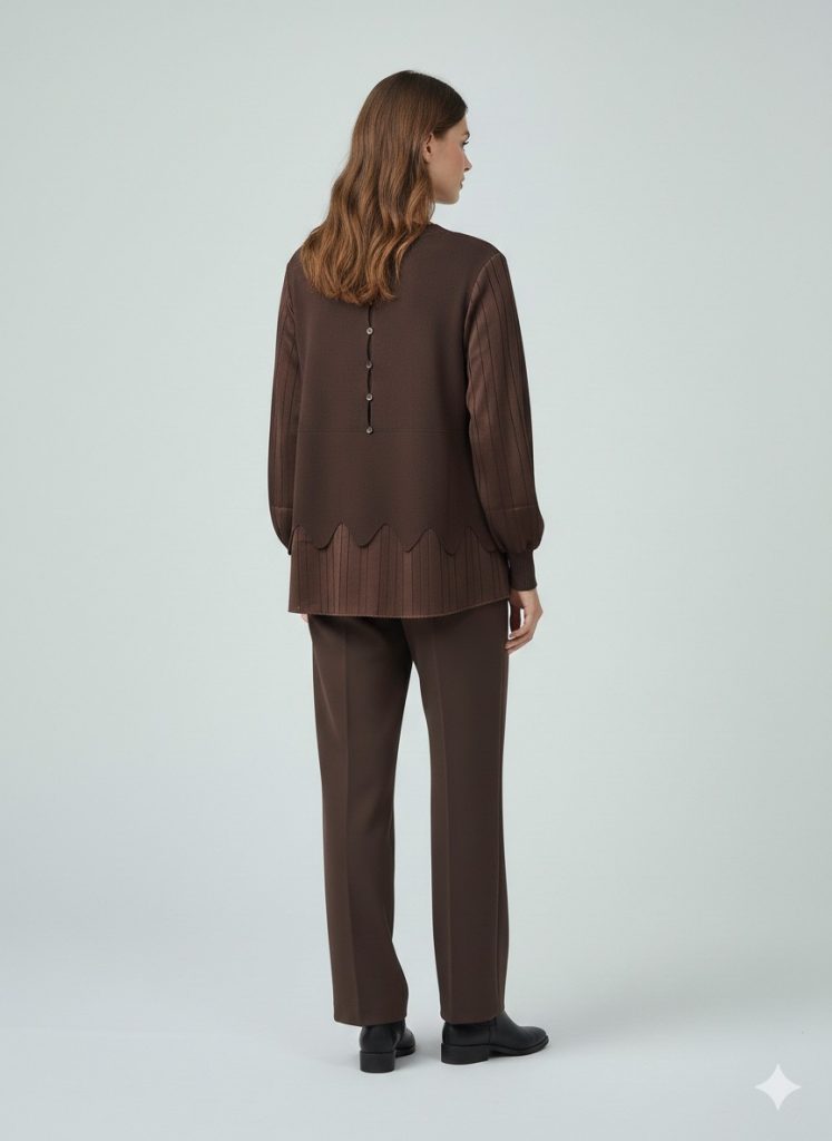 ON TRİKO Çizgi Detaylı Bluz 70480