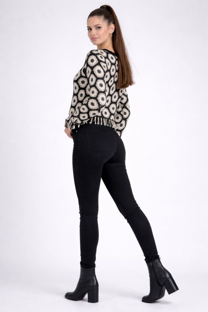 ON TRİKO Bluz 70496 - Siyah