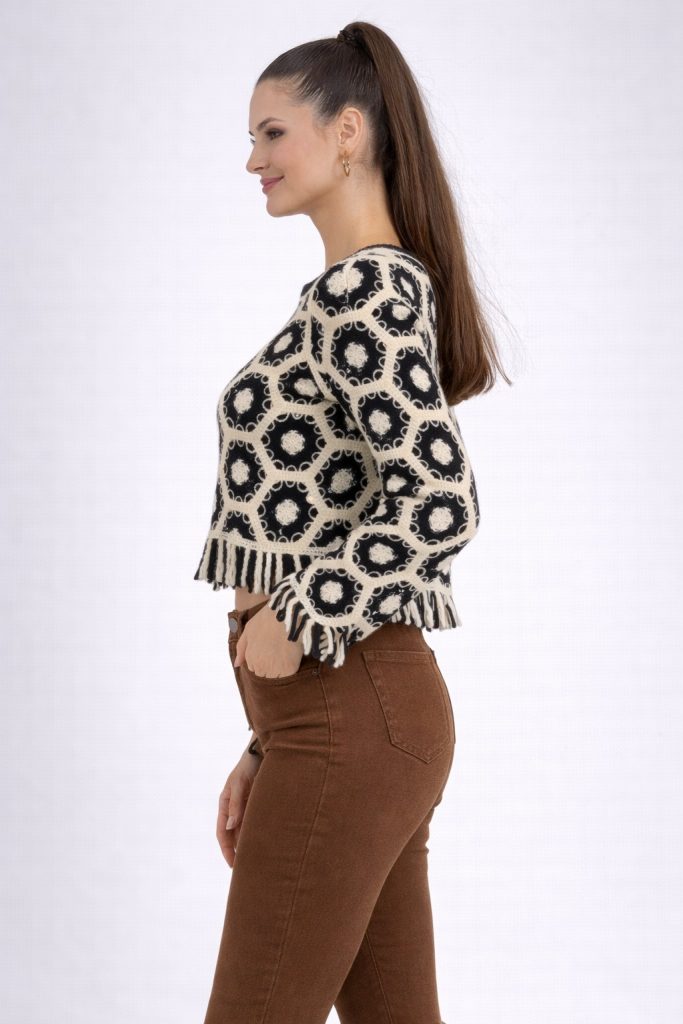 ON TRİKO Bluz 70496 - EKRU