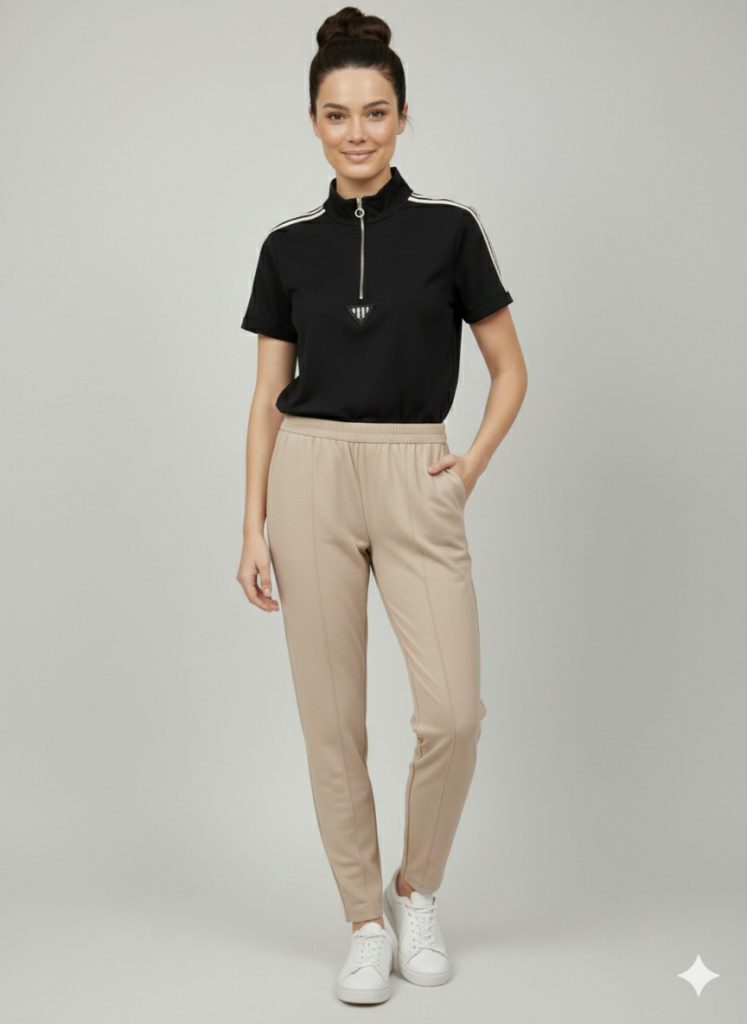 ON TRİKO Fermuar Detaylı T-shirt 76335