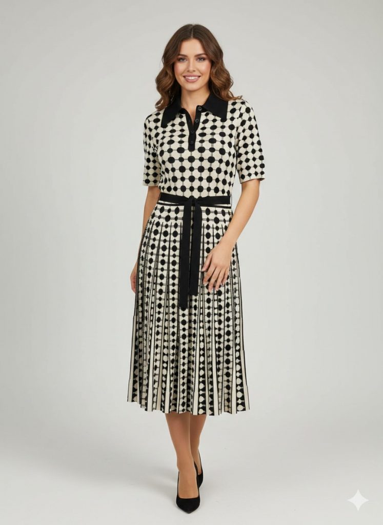 ON TRİKO Kemer Detaylı Elbise 70411