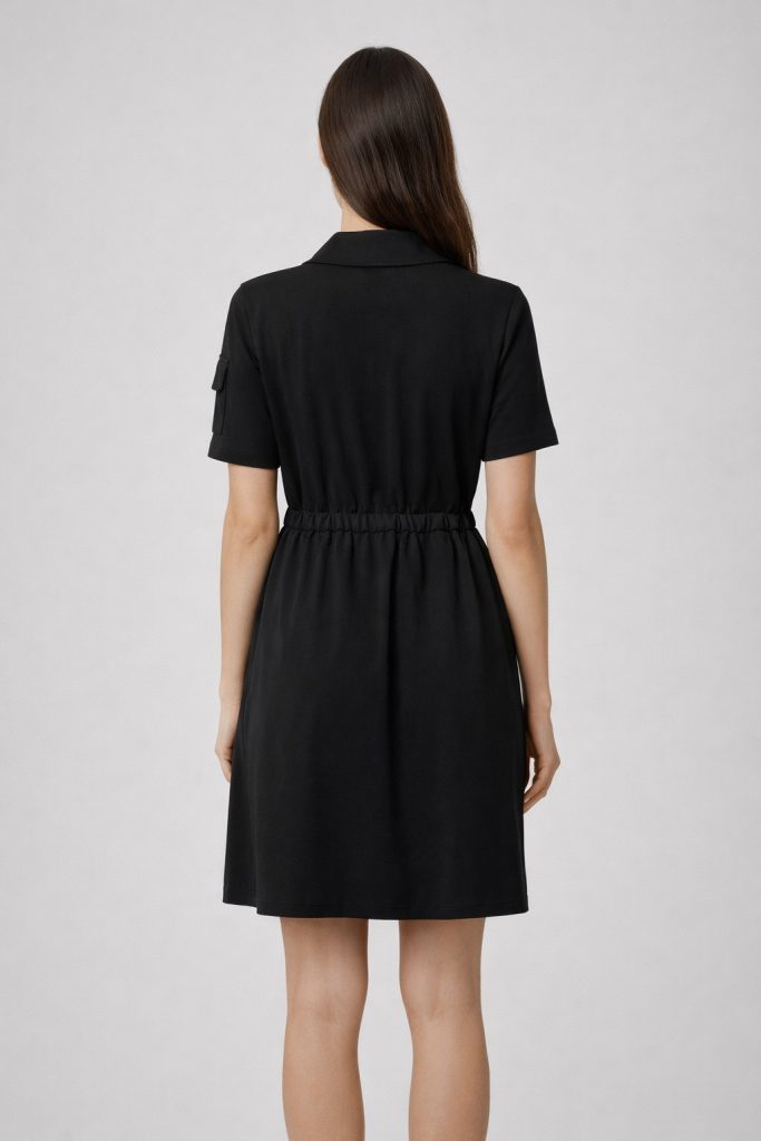 ON TRİKO Elbise 76485 - Siyah