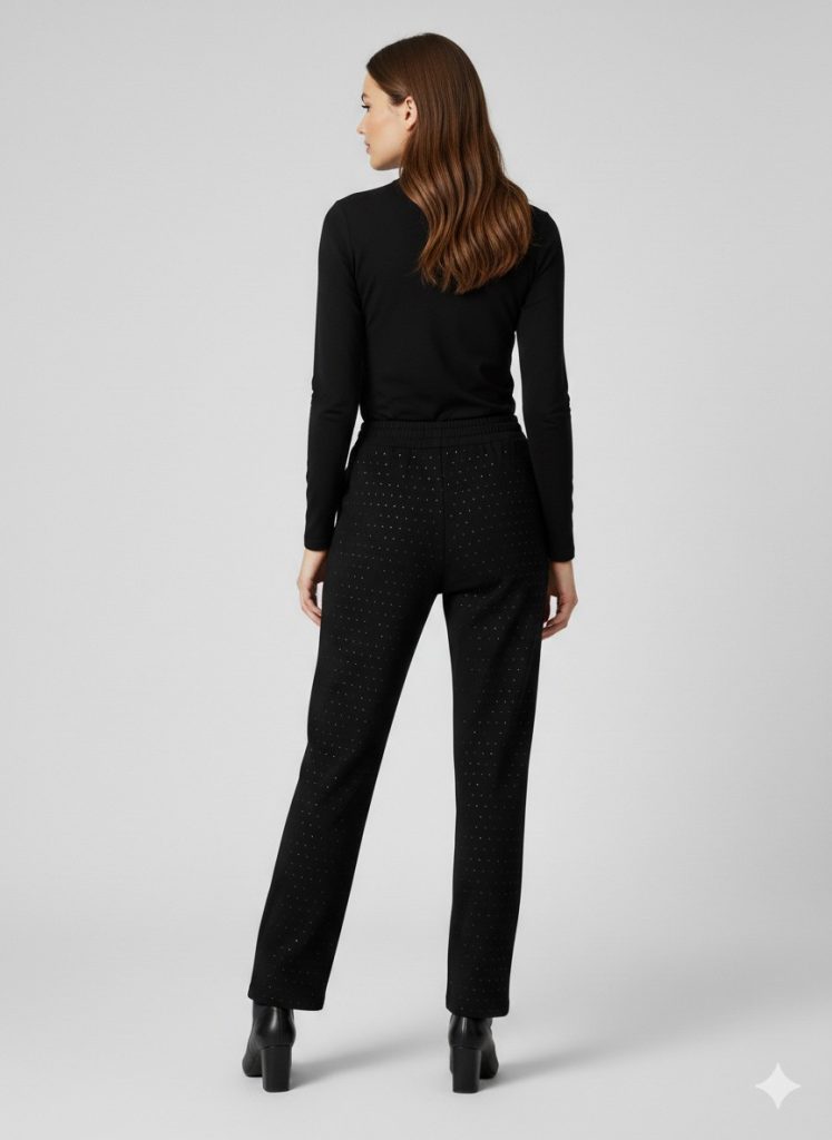 ON TRİKO Taş Detaylı Eşofman 76344 - Siyah