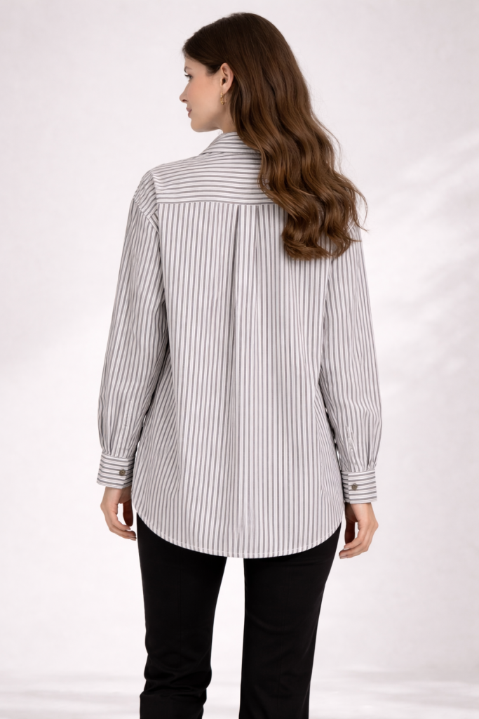 ON TRİKO Boncuk İşlemeli Gömlek 70409