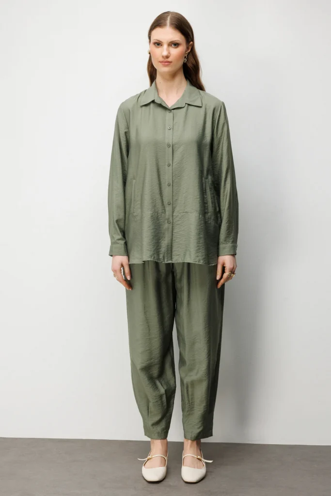 ON TRİKO Yan Cepli Polo Yaka Gömlek  72316