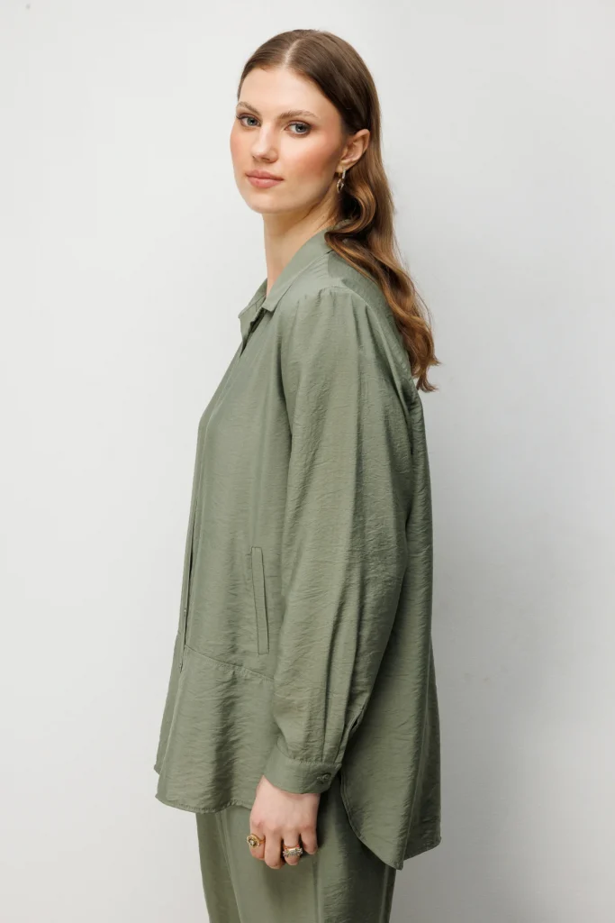 ON TRİKO Yan Cepli Polo Yaka Gömlek  72316