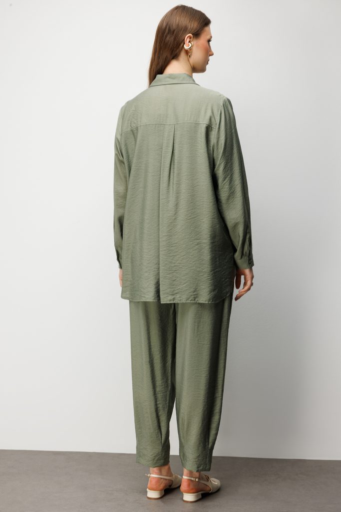 ON TRİKO Yan Cepli Polo Yaka Gömlek  72316