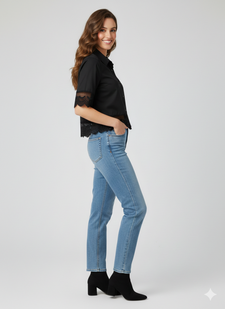 ON TRİKO Dantel İşlemeli Bluz 74336