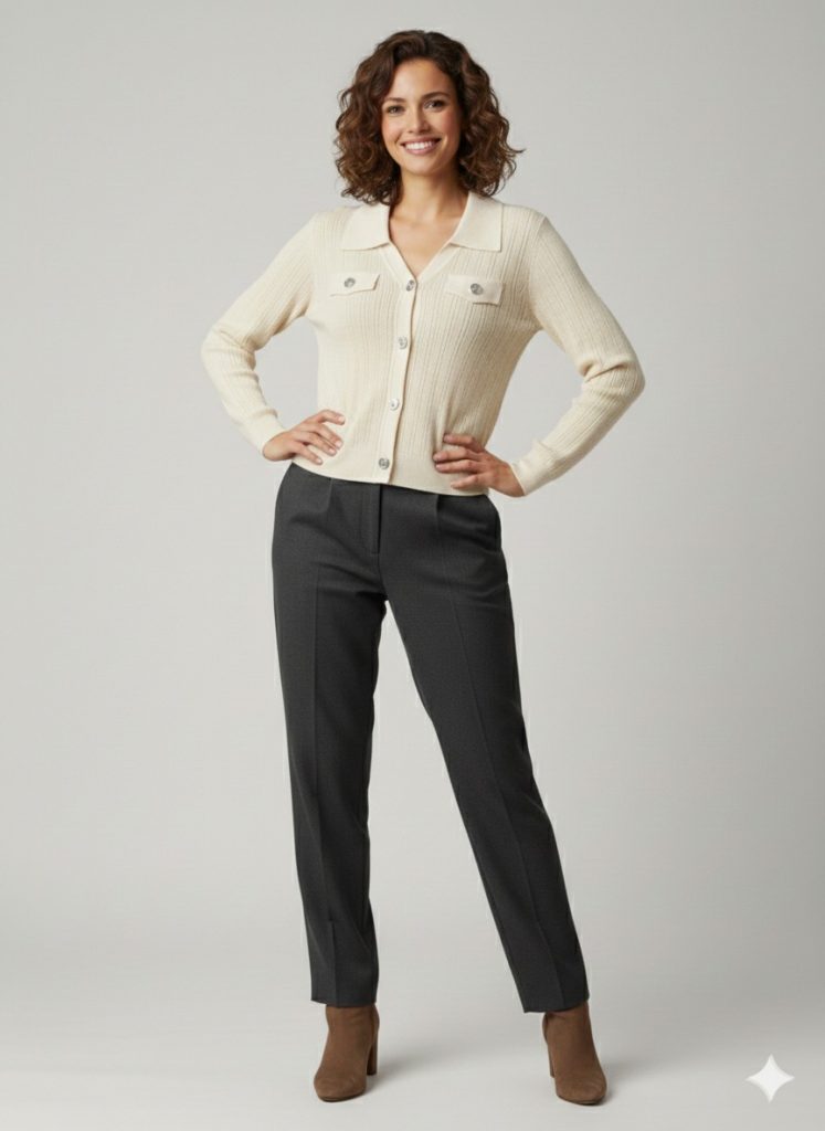 ON TRİKO Düğme Kapamalı Hırka 70911 - Beyaz