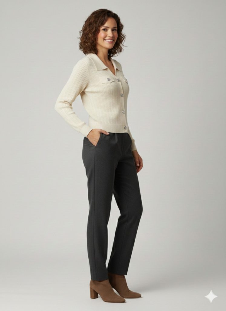 ON TRİKO Düğme Kapamalı Hırka 70911 - Beyaz