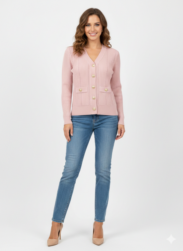 ON TRİKO Düğme Detaylı Hırka 70912