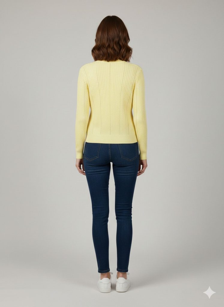 ON TRİKO Düğme Detaylı Hırka 70912 - SARI