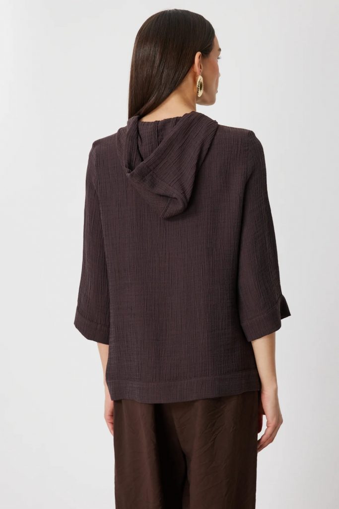 ON TRİKO Yarım Kol Kapüşonlu Sweat 72700