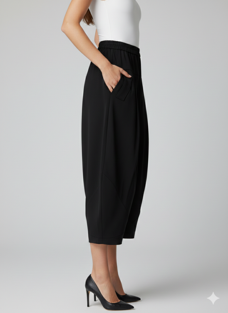 ON TRİKO Şalvar Pantolon 70116 - Siyah