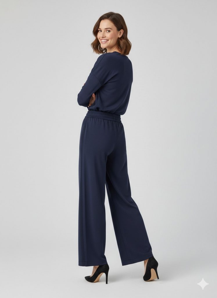 ON TRİKO Rahat Kesim Pantolon 70119 - Lacivert