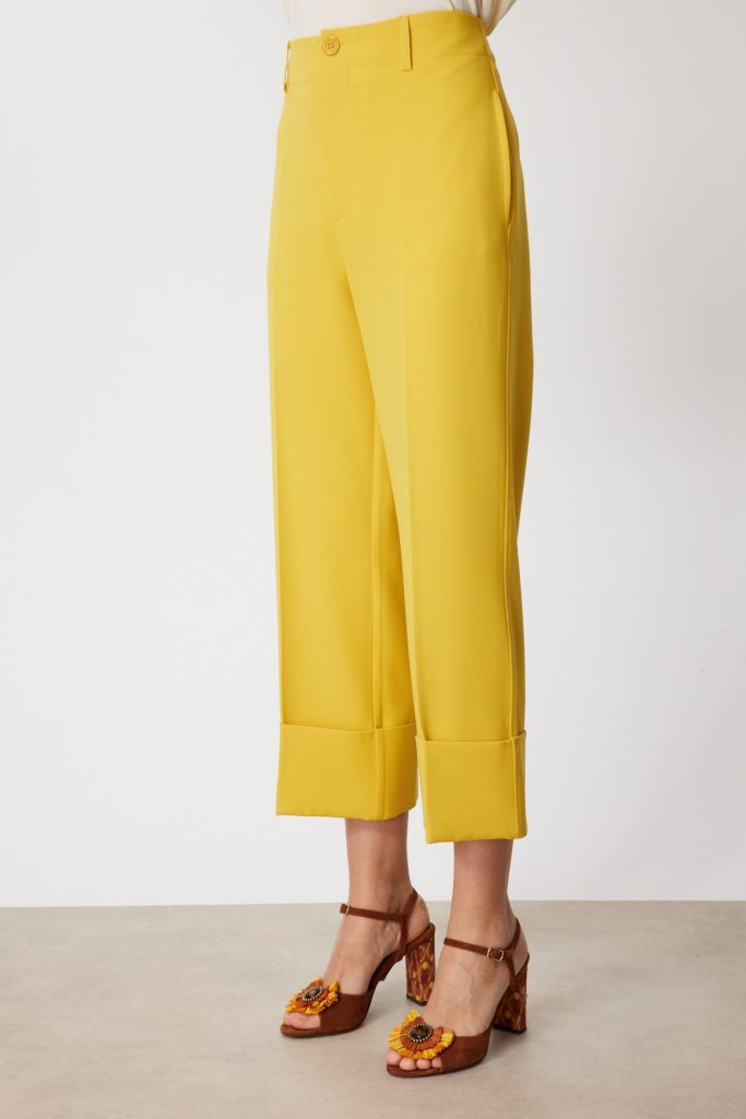 ON TRİKO Double Paça Pantolon 74126 - SARI