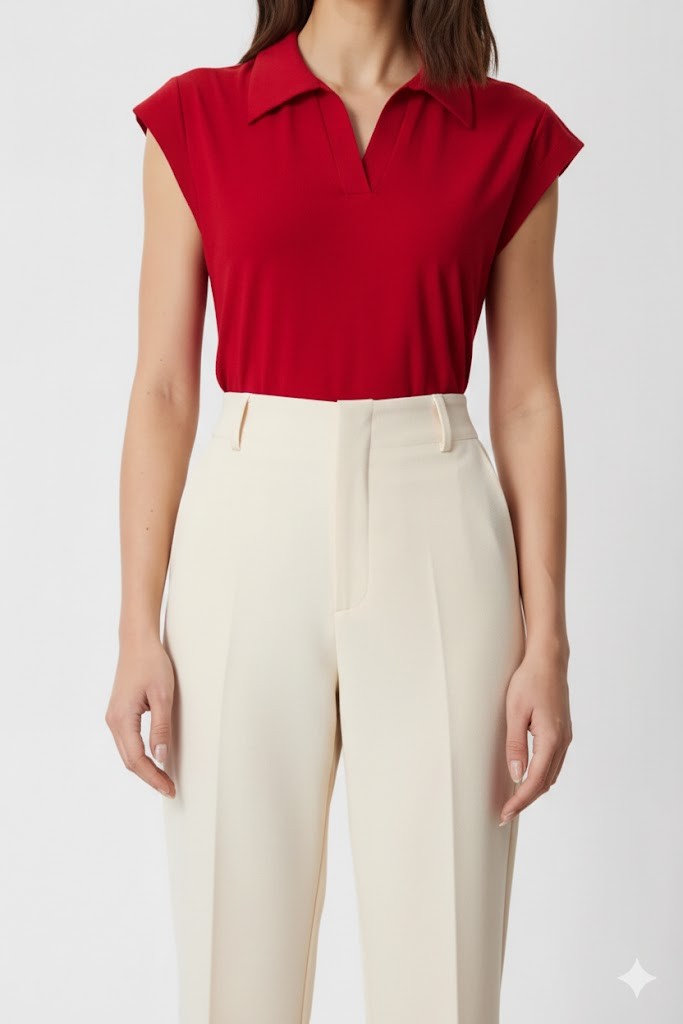 ON TRİKO Double Paça Pantolon 74126 - KREM