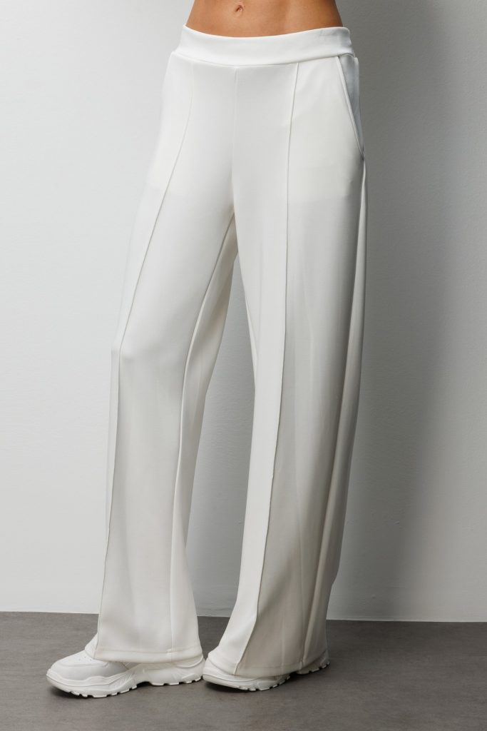 ON TRİKO Bol Paça Çimalı Eşofman Altı 76334 - EKRU