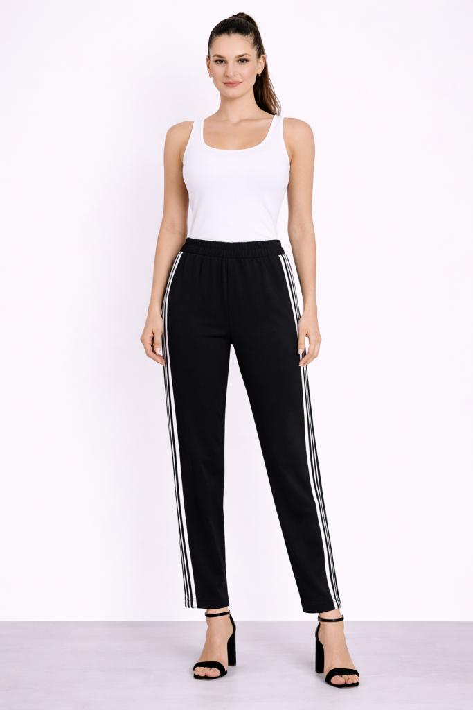 ON TRİKO Yanları Şeritli Pantolon 76336