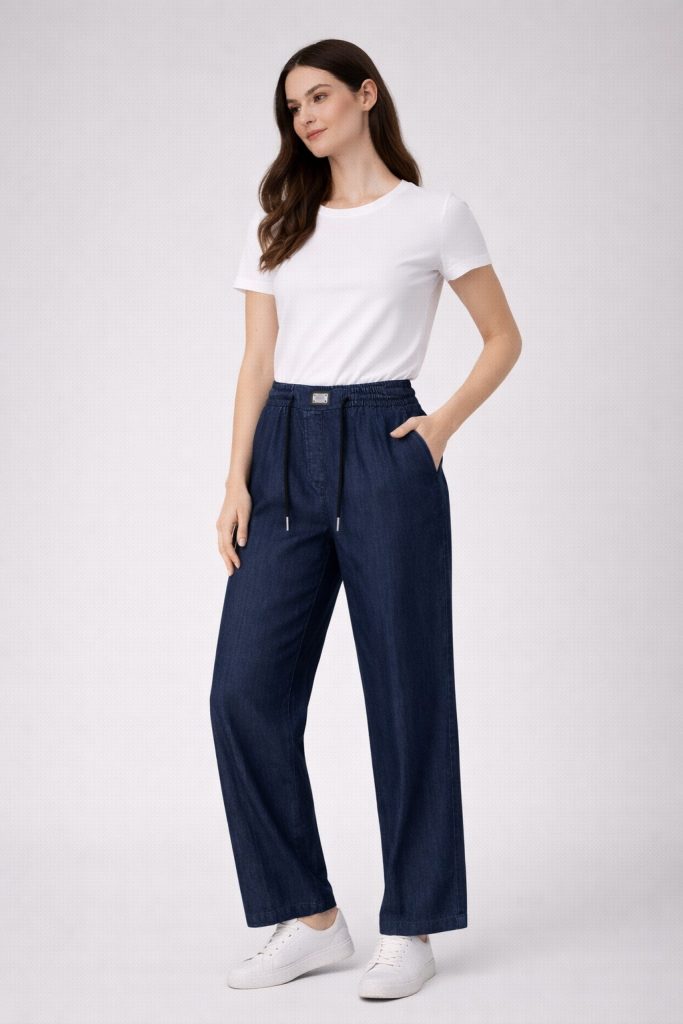 ON TRİKO Kadın Pantolon  78101 - İNDİGO