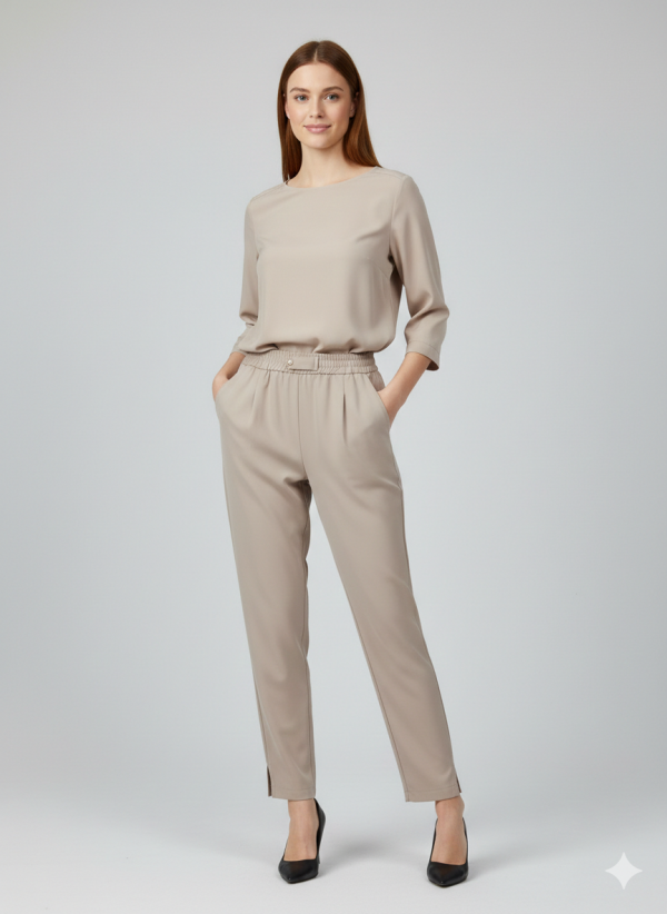 ON TRİKO Beli Lastikli Pantolon 78105