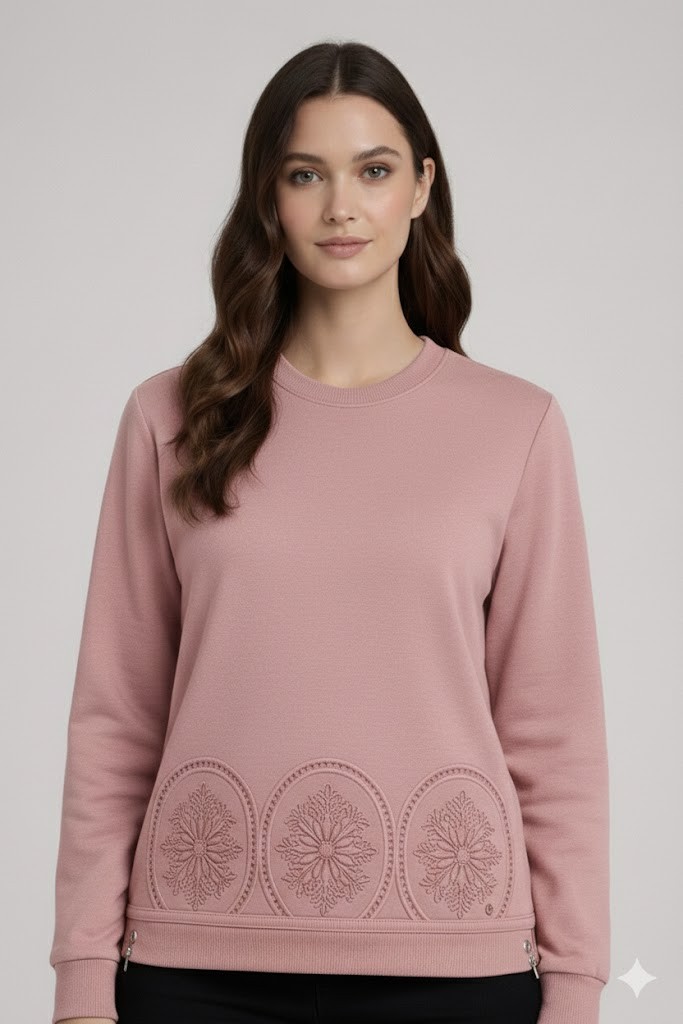 ON TRİKO Sweat 70349 - PUDRA