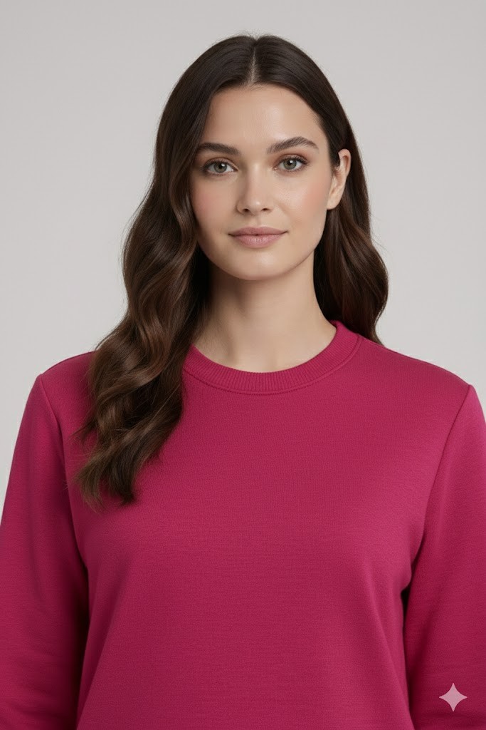 ON TRİKO Sweat 70349 - fusya